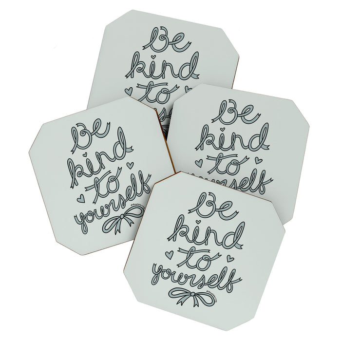 Be Kind To Yourself in Blue Coaster Gallery Image 1