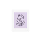 Be Kind to Yourself in Purple Art Print Gallery Image 1