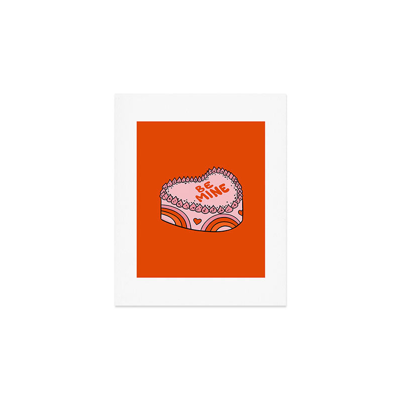 Be Mine Cake Art Print Gallery Image 1