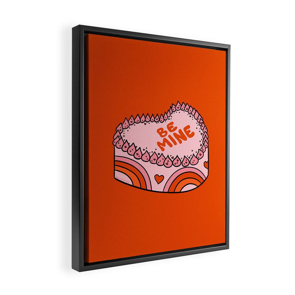 Be Mine Cake Framed Canvas Print Gallery Image 2