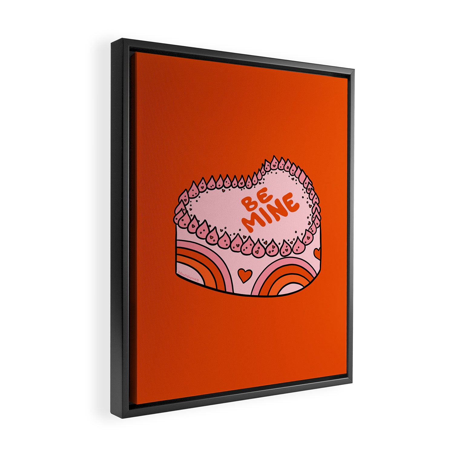 Be Mine Cake Framed Canvas Print Gallery Image 2