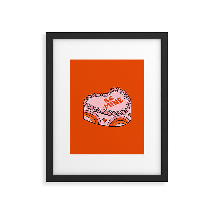 Be Mine Cake Framed Art Print Gallery Image 1