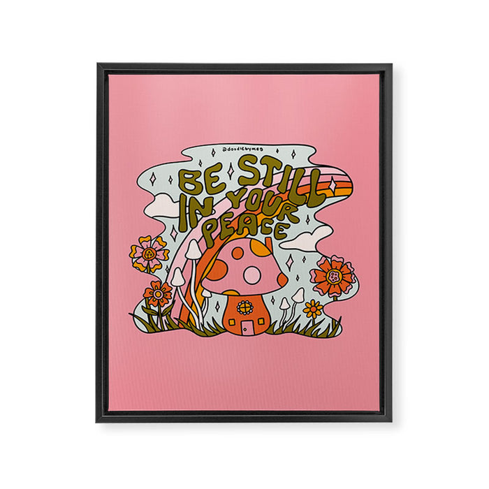 Be Still In Your Peace Framed Canvas Print Gallery Image 1