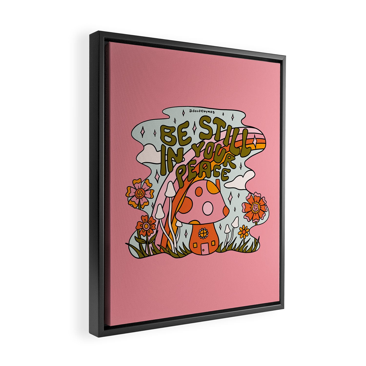 Be Still In Your Peace Framed Canvas Print Gallery Image 2
