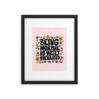 Being Normal is Overrated Framed Art Print Gallery Image 6