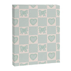 Blue Bow Checkered Print Canvas Print Gallery Image 8