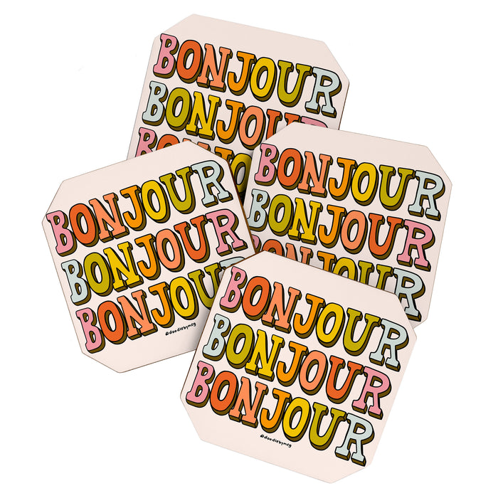 Bonjour Bonjour Bonjour Coaster Gallery Image 1