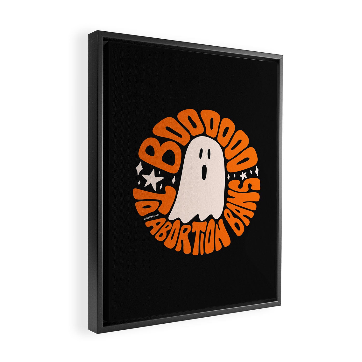 Boo to Abortion Bans Framed Canvas Print Gallery Image 2