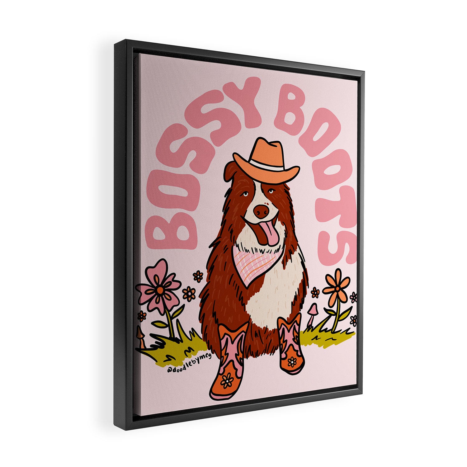 Bossy Boots Framed Canvas Print Gallery Image 2