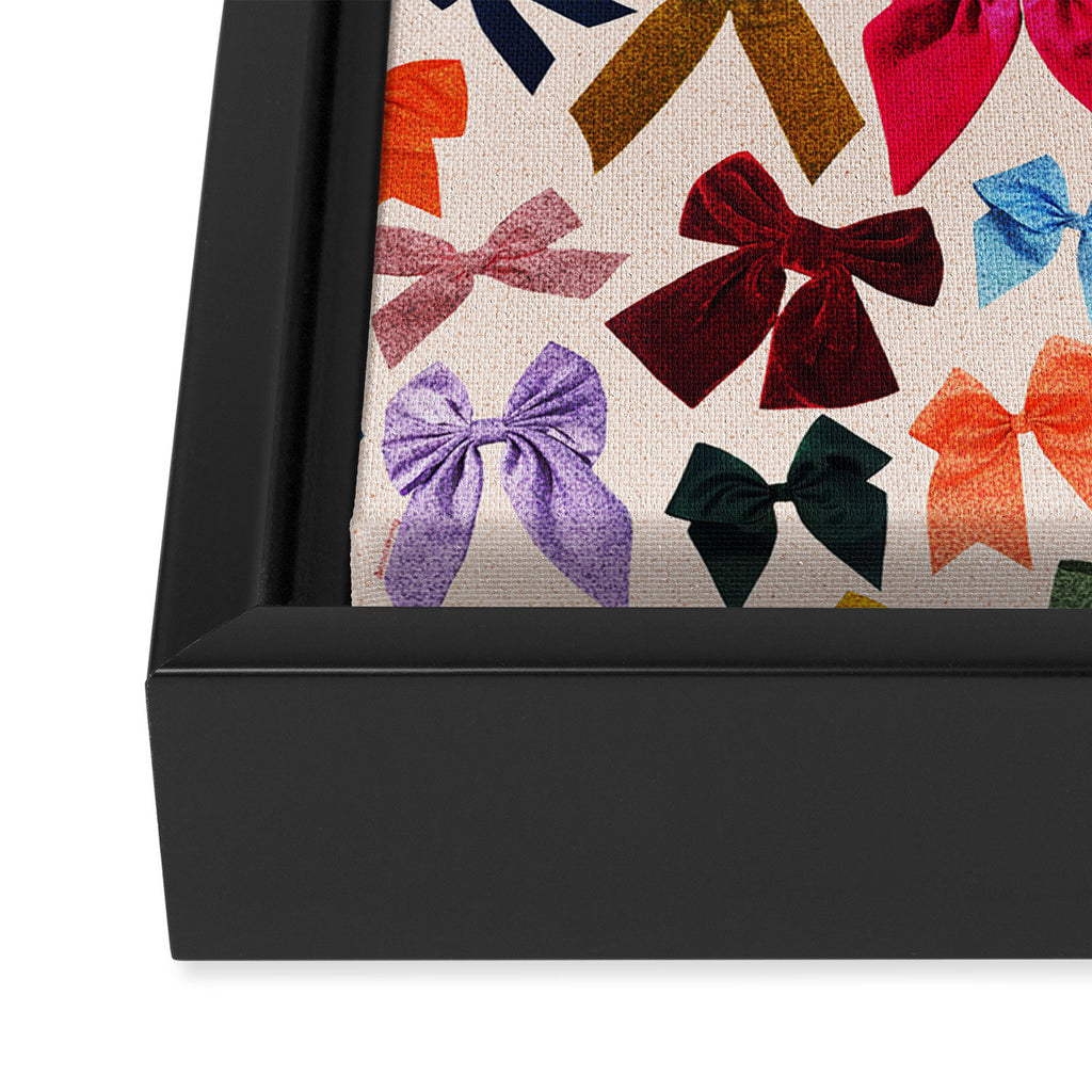 Bow Collage Print Framed Canvas Print Gallery Image 3