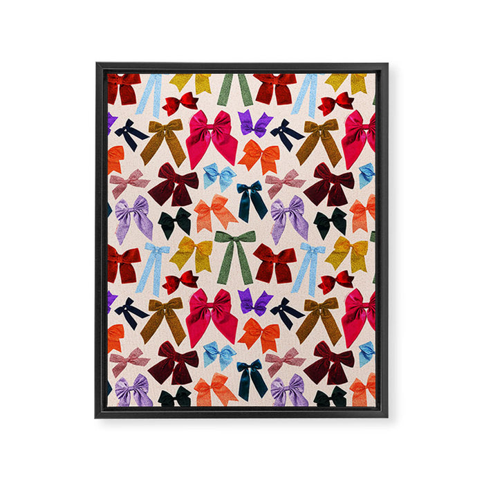 Bow Collage Print Framed Canvas Print Gallery Image 1