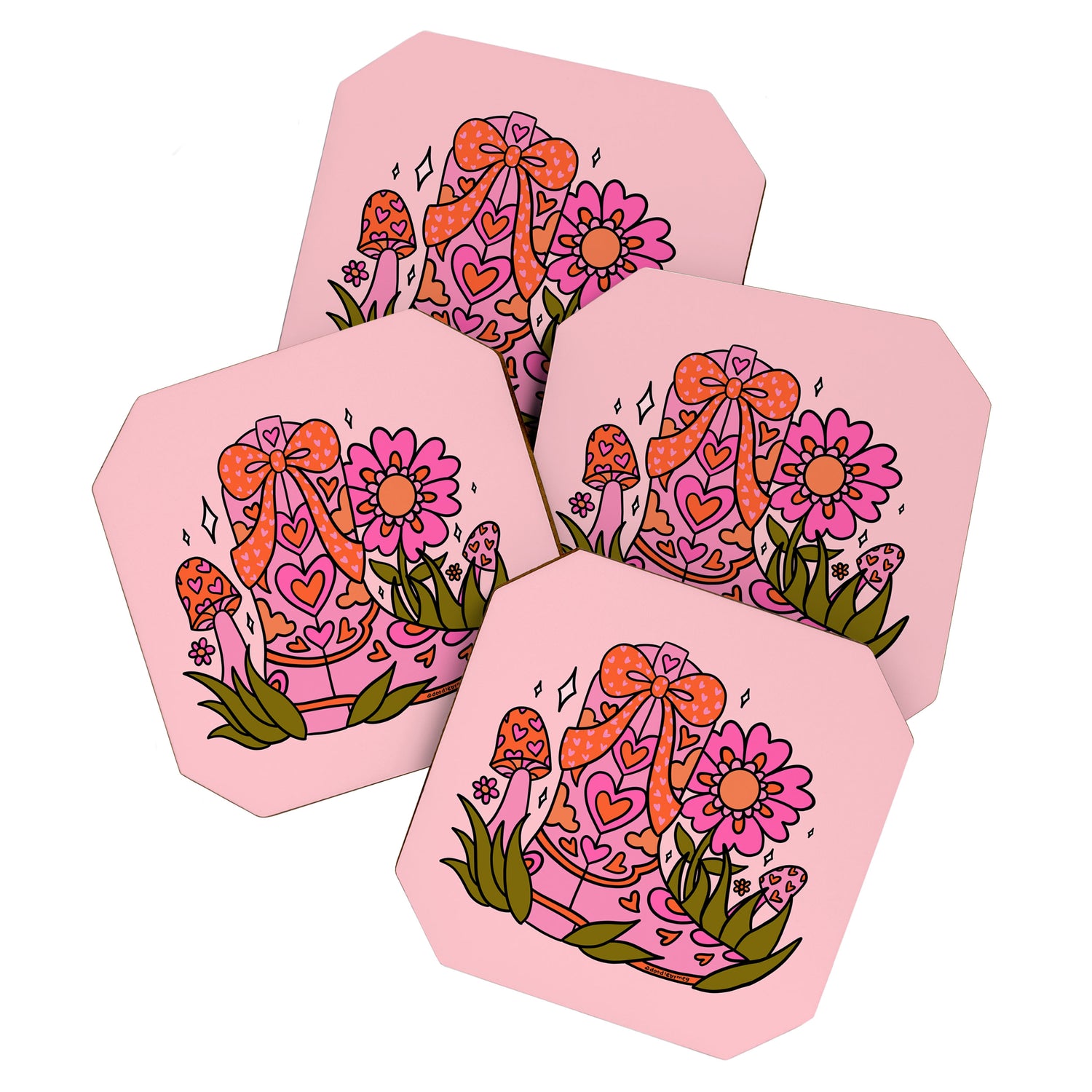 Bow Cowgirl Boot Coaster Gallery Image 1