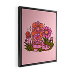 Bow Cowgirl Boot Framed Canvas Print Gallery Image 2