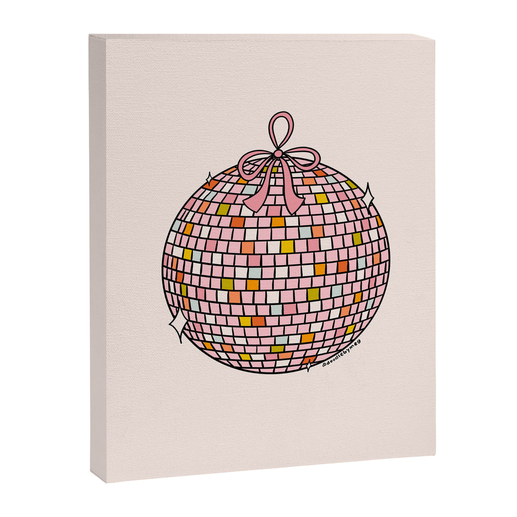 Bow Disco Ball Canvas Print Gallery Image 8