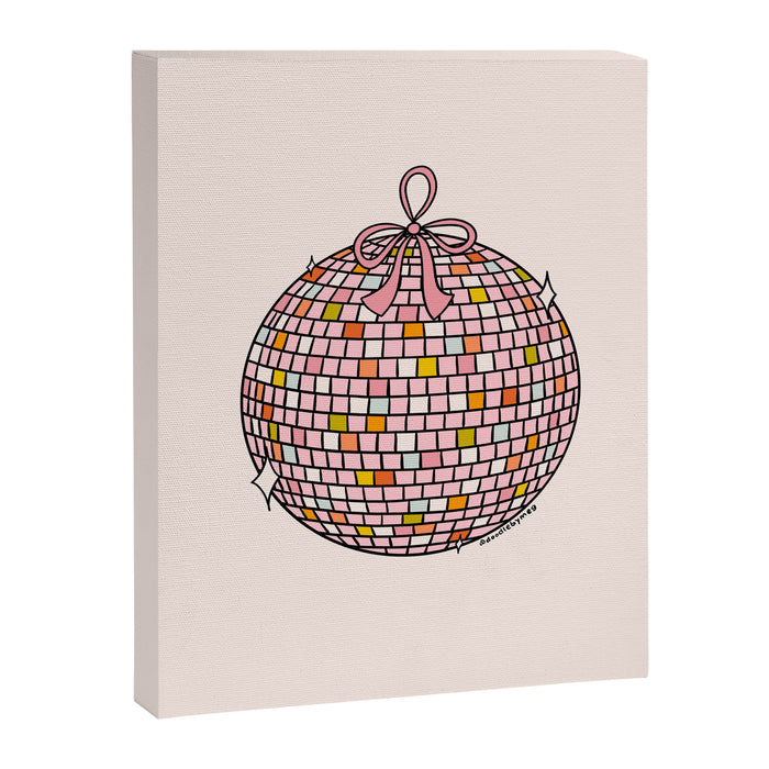 Bow Disco Ball Canvas Print Gallery Image 1