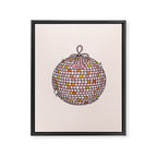 Bow Disco Ball Framed Canvas Print Gallery Image 8