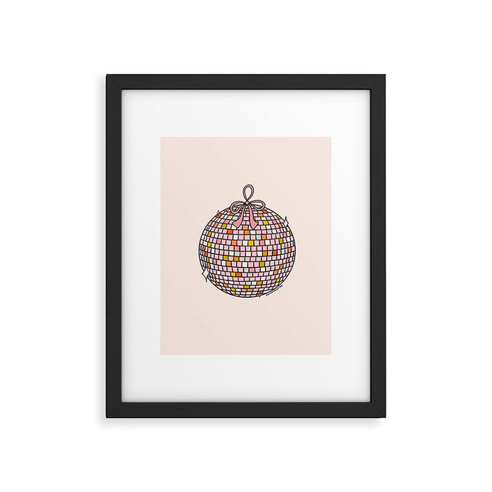 Bow Disco Ball Framed Art Print Gallery Image 1