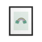 Bow Rainbow in Blue Framed Art Print Gallery Image 6