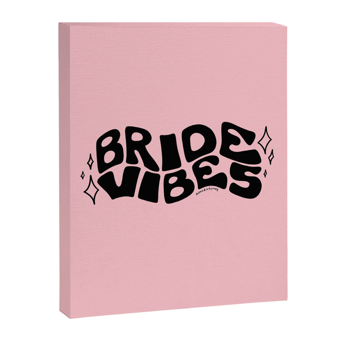 Bride Vibes in Black Canvas Print Gallery Image 1