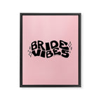 Bride Vibes in Black Framed Canvas Print Gallery Image 8