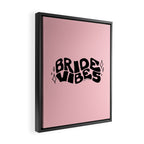 Bride Vibes in Black Framed Canvas Print Gallery Image 2