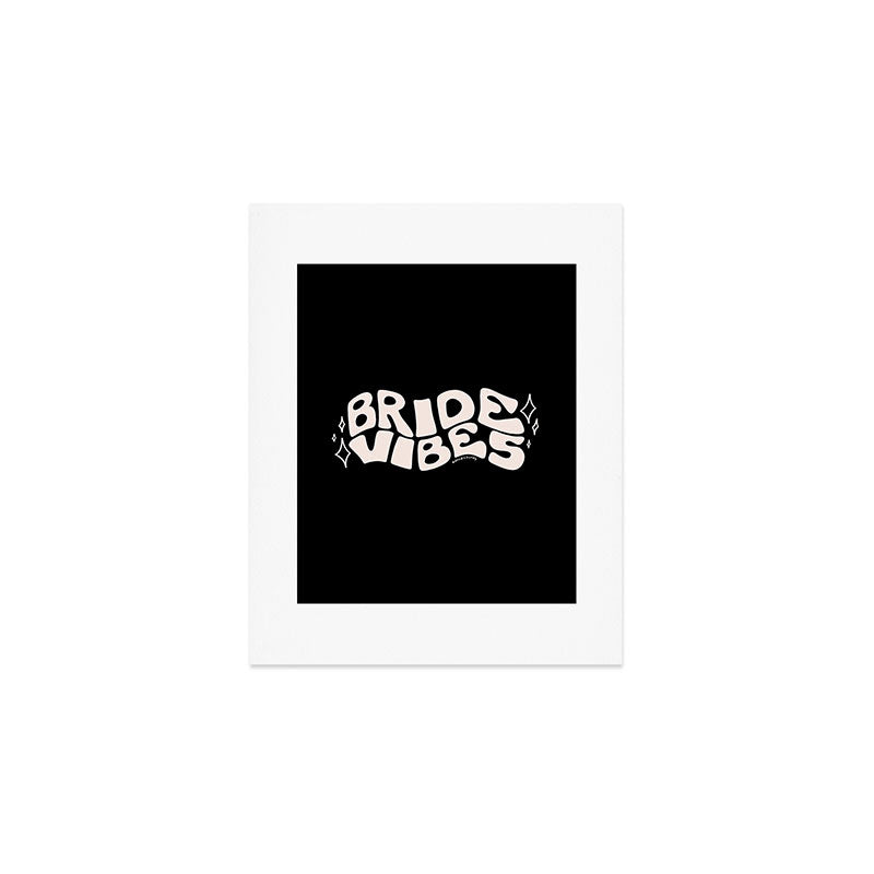 Bride Vibes in Cream Art Print Gallery Image 1