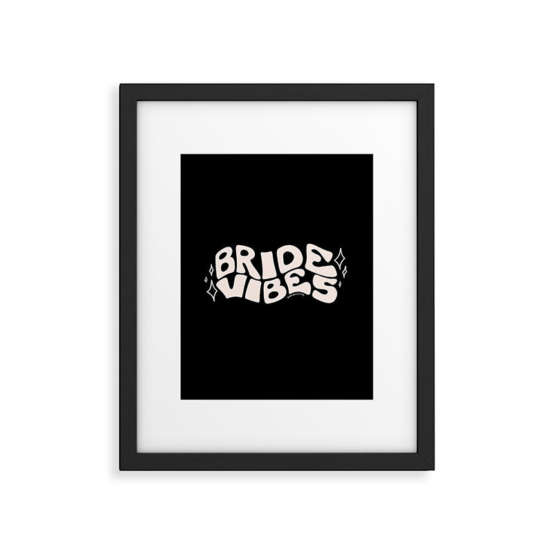 Bride Vibes in Cream Framed Art Print Gallery Image 6