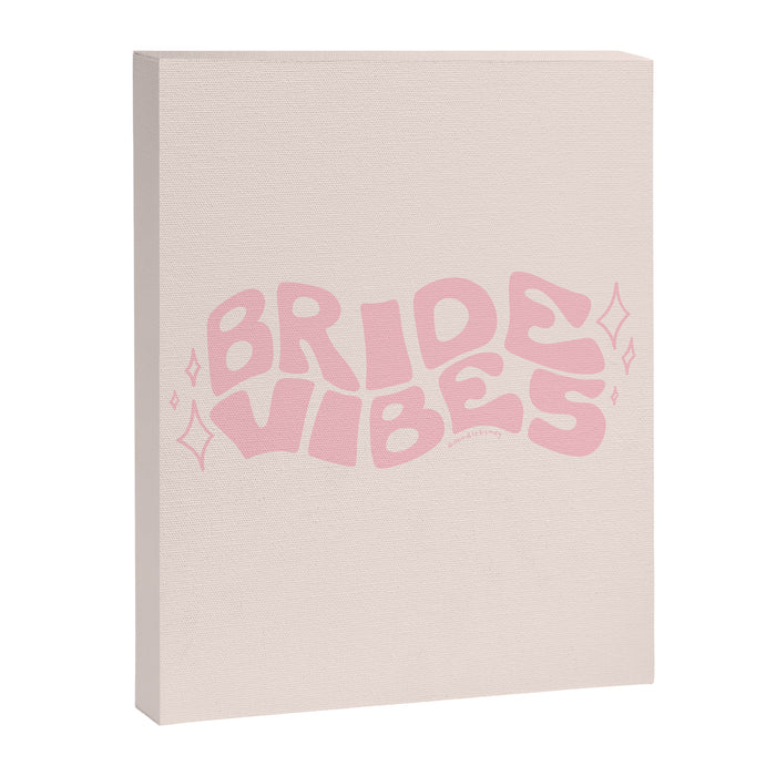 Bride Vibes in Pink Canvas Print Gallery Image 1