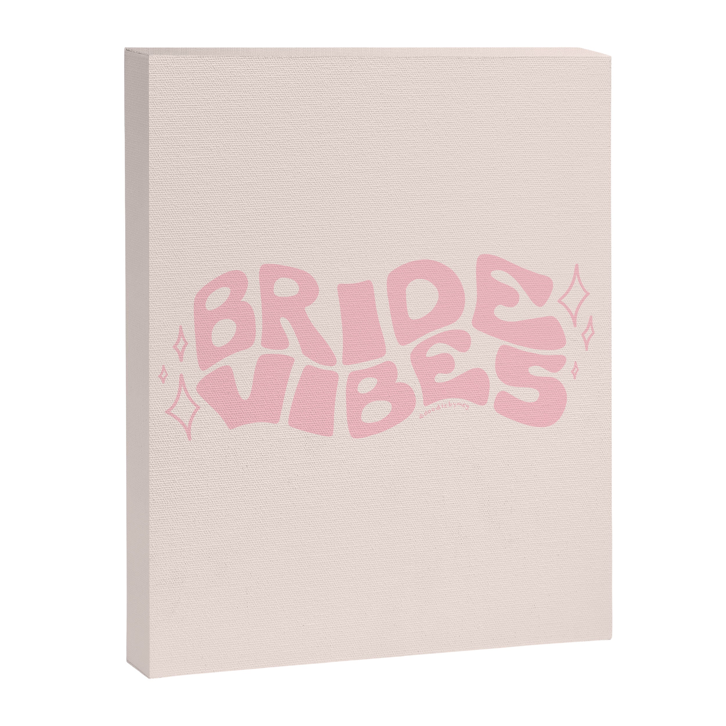 Bride Vibes in Pink Canvas Print Gallery Image 8