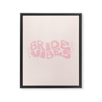 Bride Vibes in Pink Framed Canvas Print Gallery Image 8