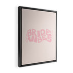 Bride Vibes in Pink Framed Canvas Print Gallery Image 2