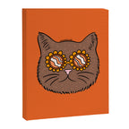 Brown Groovy Cat Canvas Print Gallery Image 8