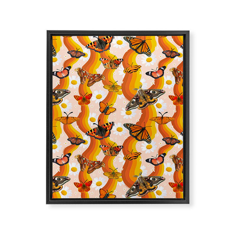 Butterfly Collage Print Framed Canvas Print Gallery Image 8