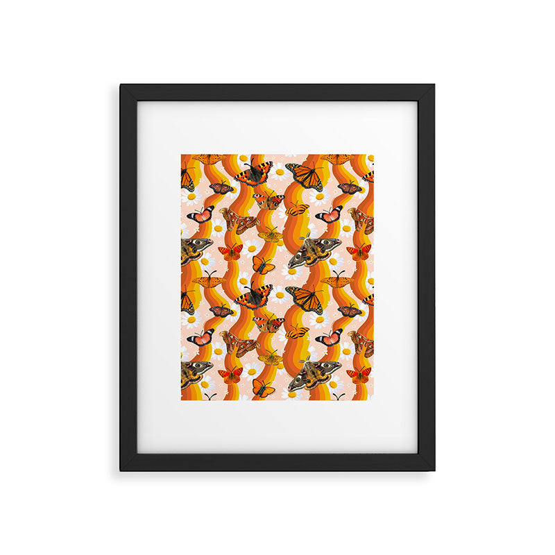 Butterfly Collage Print Framed Art Print Gallery Image 6