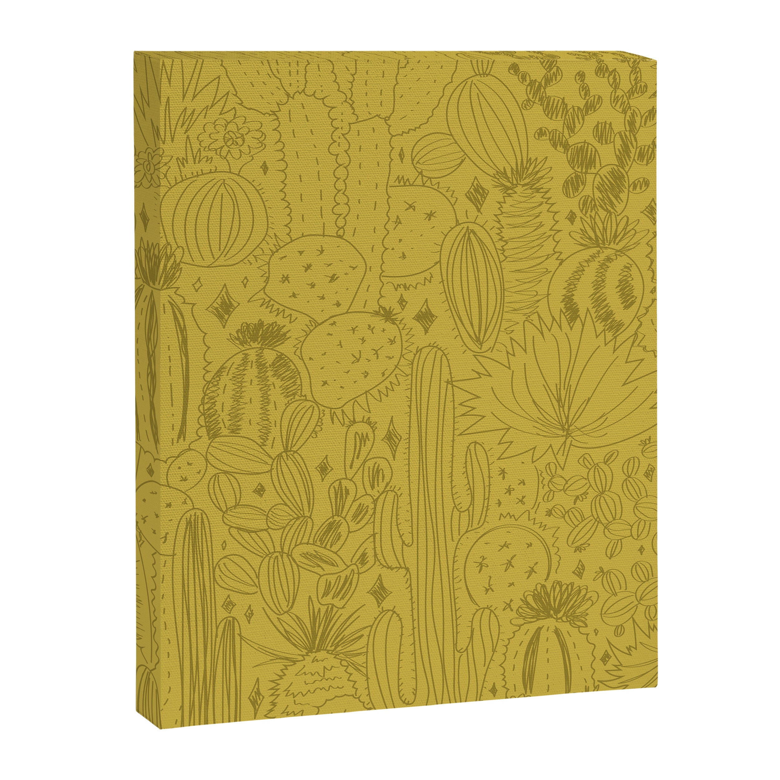 Cactus Scene in Green Canvas Print Gallery Image 8