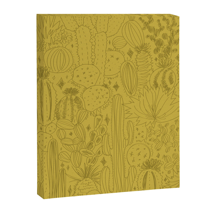 Cactus Scene in Green Canvas Print Gallery Image 1
