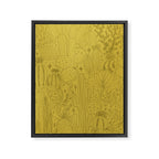 Cactus Scene in Green Framed Canvas Print Gallery Image 8
