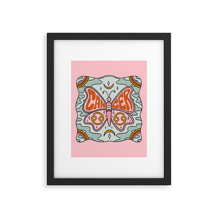 Cancer Butterfly Framed Art Print Gallery Image 1
