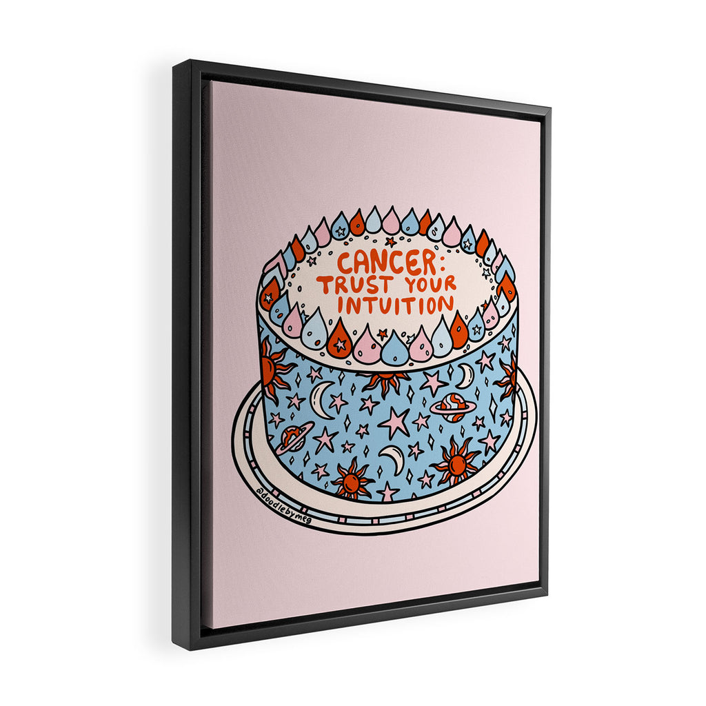 Cancer Cake Framed Canvas Print Gallery Image 2