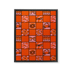 Cancer Checkered Print Framed Canvas Print Gallery Image 8