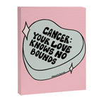 Cancer Conversation Heart Canvas Print Gallery Image 8