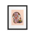 Cancer Cowboy Boot Framed Art Print Gallery Image 6