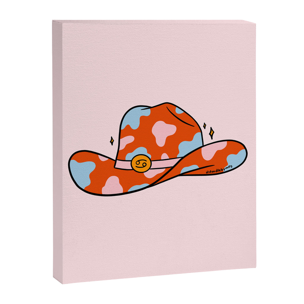 Cancer Cowboy Hat Canvas Print Gallery Image 8