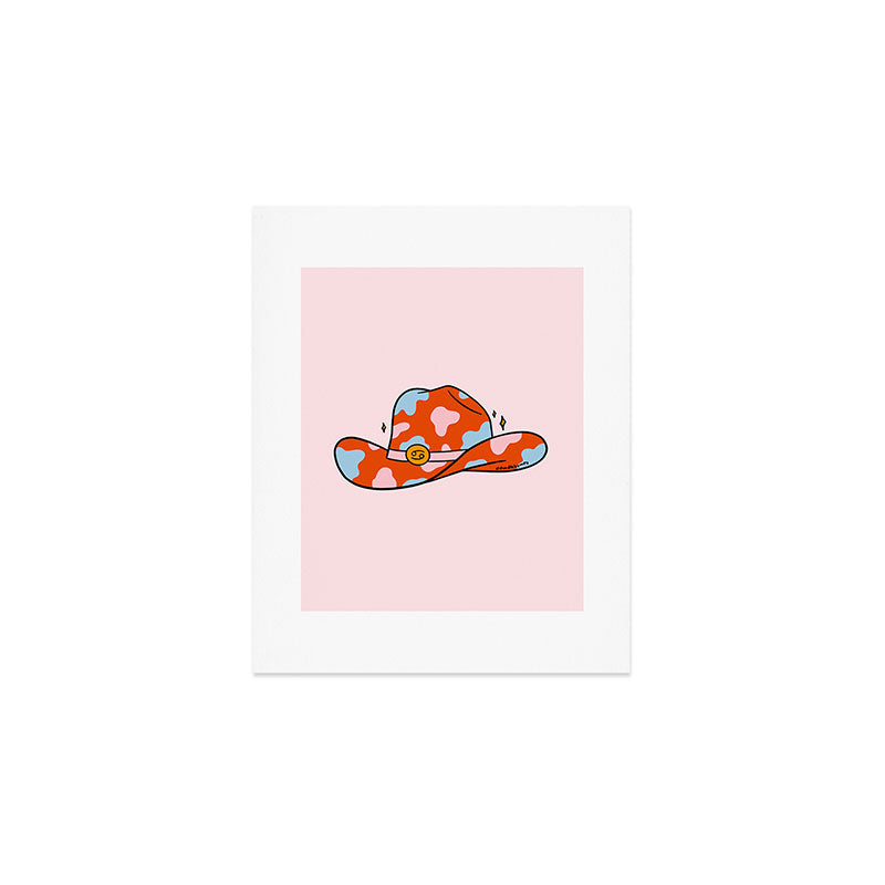 Cancer Cowboy Hat Art Print Gallery Image 1