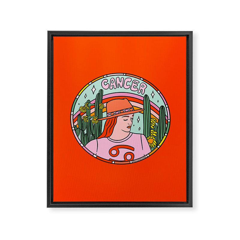 Cancer Cowgirl Framed Canvas Print Gallery Image 8