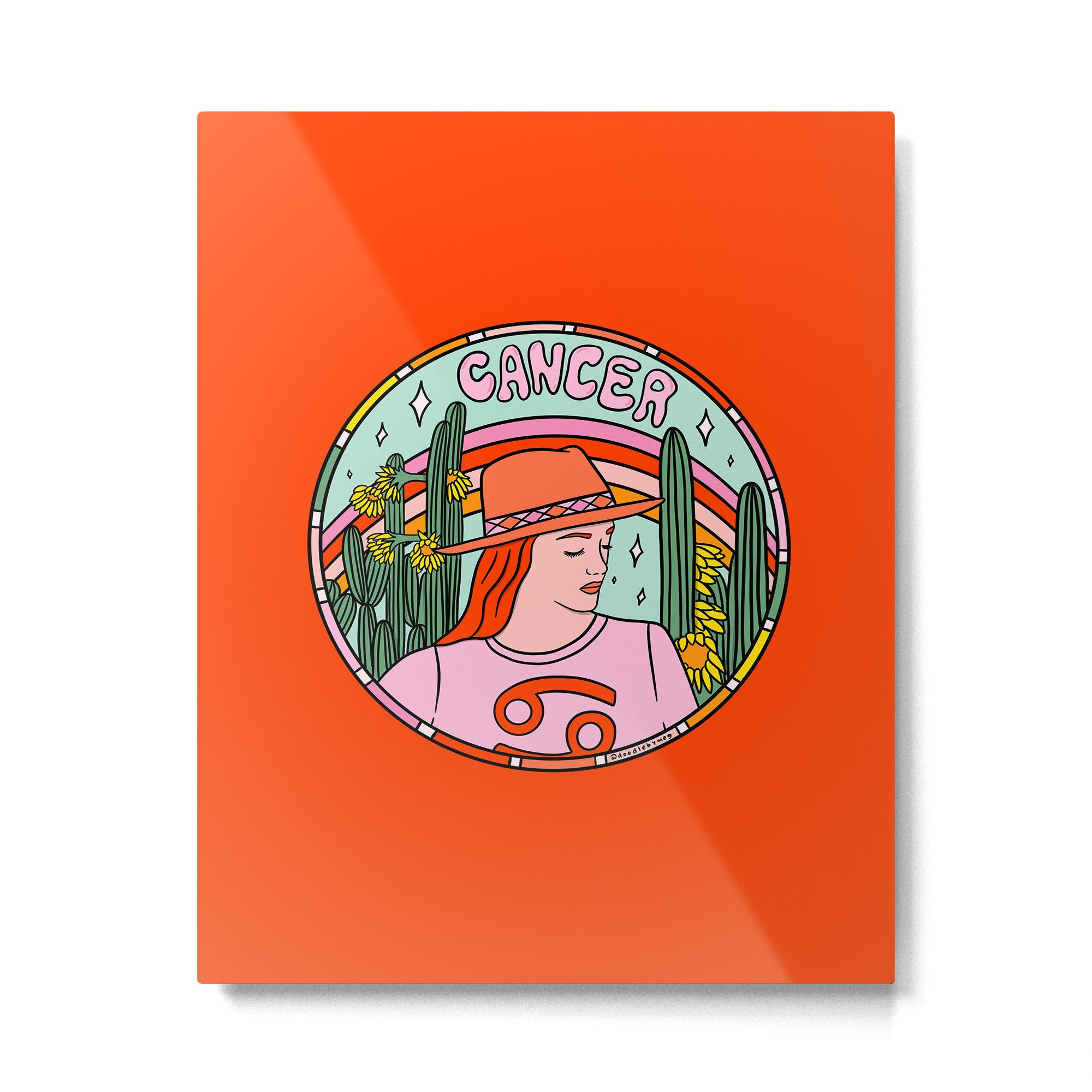 Cancer Cowgirl Metal Print Gallery Image 6