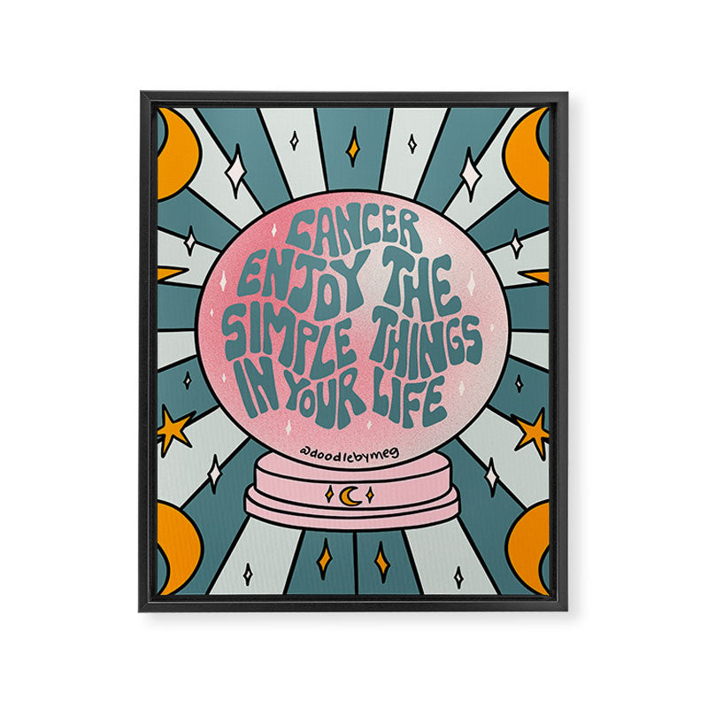 Cancer Crystal Ball Framed Canvas Print Gallery Image 8