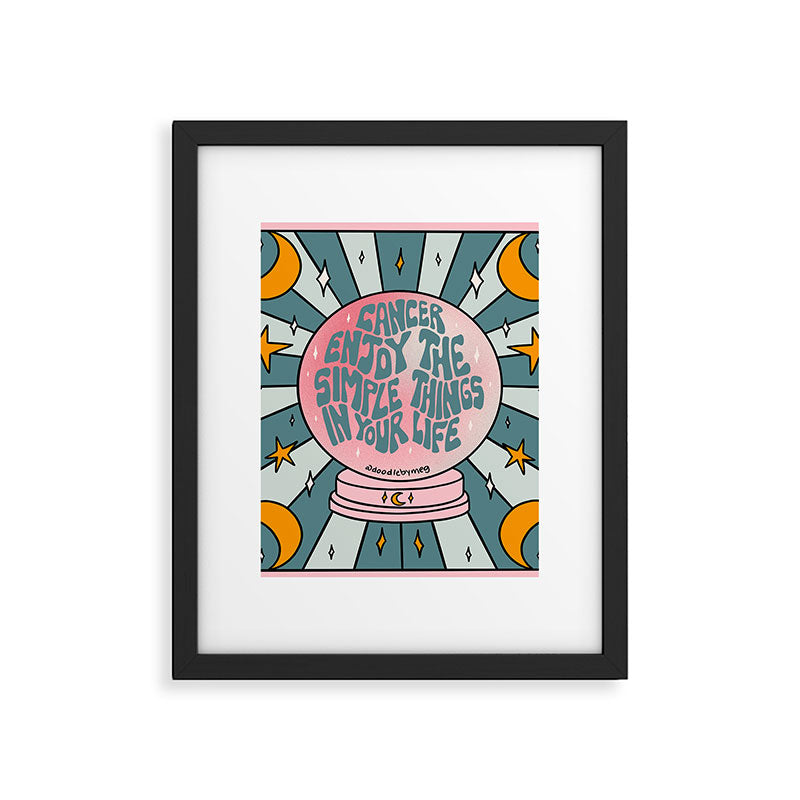 Cancer Crystal Ball Framed Art Print Gallery Image 6