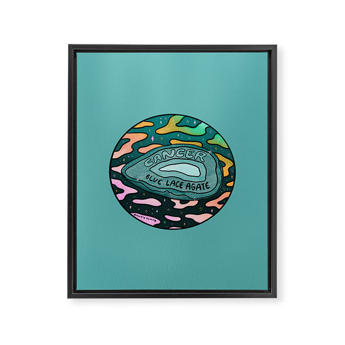 Cancer Crystal Framed Canvas Print Gallery Image 1