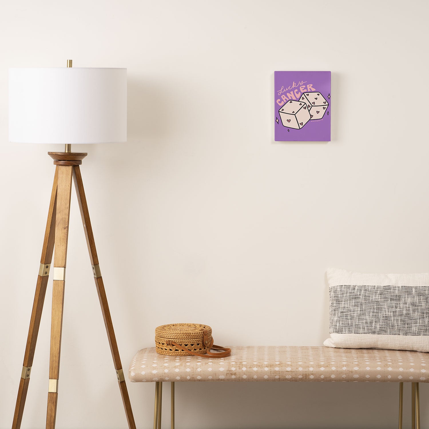 Cancer Dice Canvas Print Gallery Image 2